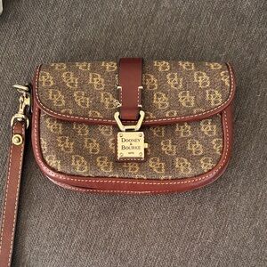 Dooney & Bourke Brown Monogram Wristlet